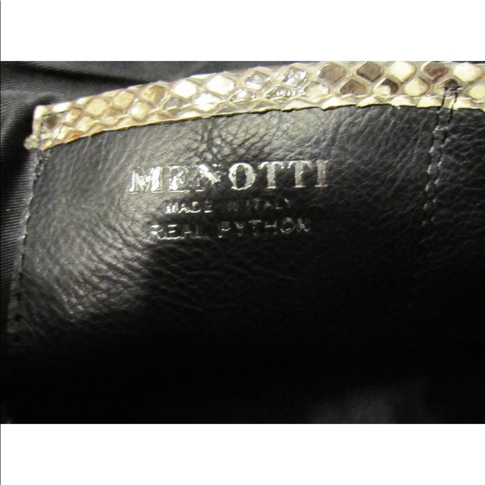 Menotti python snakeskin handbag - Picture 3 of 3